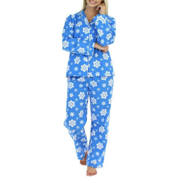 Pajamas Set For Women Winter Flannel Pyjamas Long Pants Two Piece Set Sleepwear 